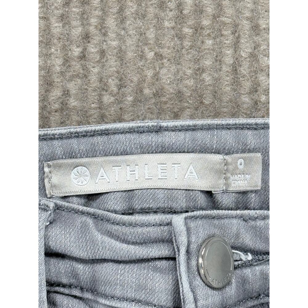 Athleta Sculptek Skinny Jeans Grey Wash Stretch Denim Sz 0 - Picture 2 of 9